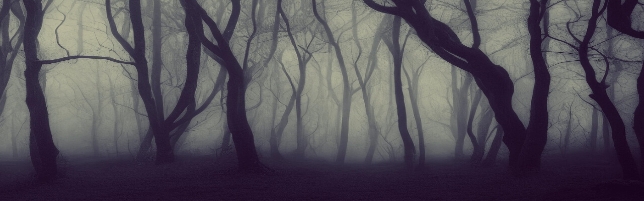homepage heggemoeder hekserij en tarot, foto bomen in de mist