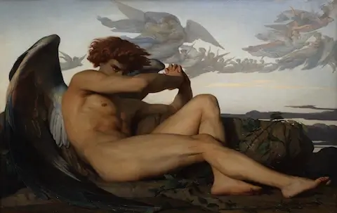 demon of gevallen engel, Alexandre Cabanel 1847