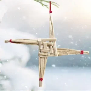 Imbolc vieren -afbeelding van een Brighid's cross