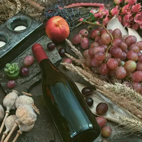 mabon altaar, voorbeeld